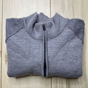 Kjus Mens Freelite Kulm 1/2 Zip Pullover Sweater Wool Cashmere Large Stretch